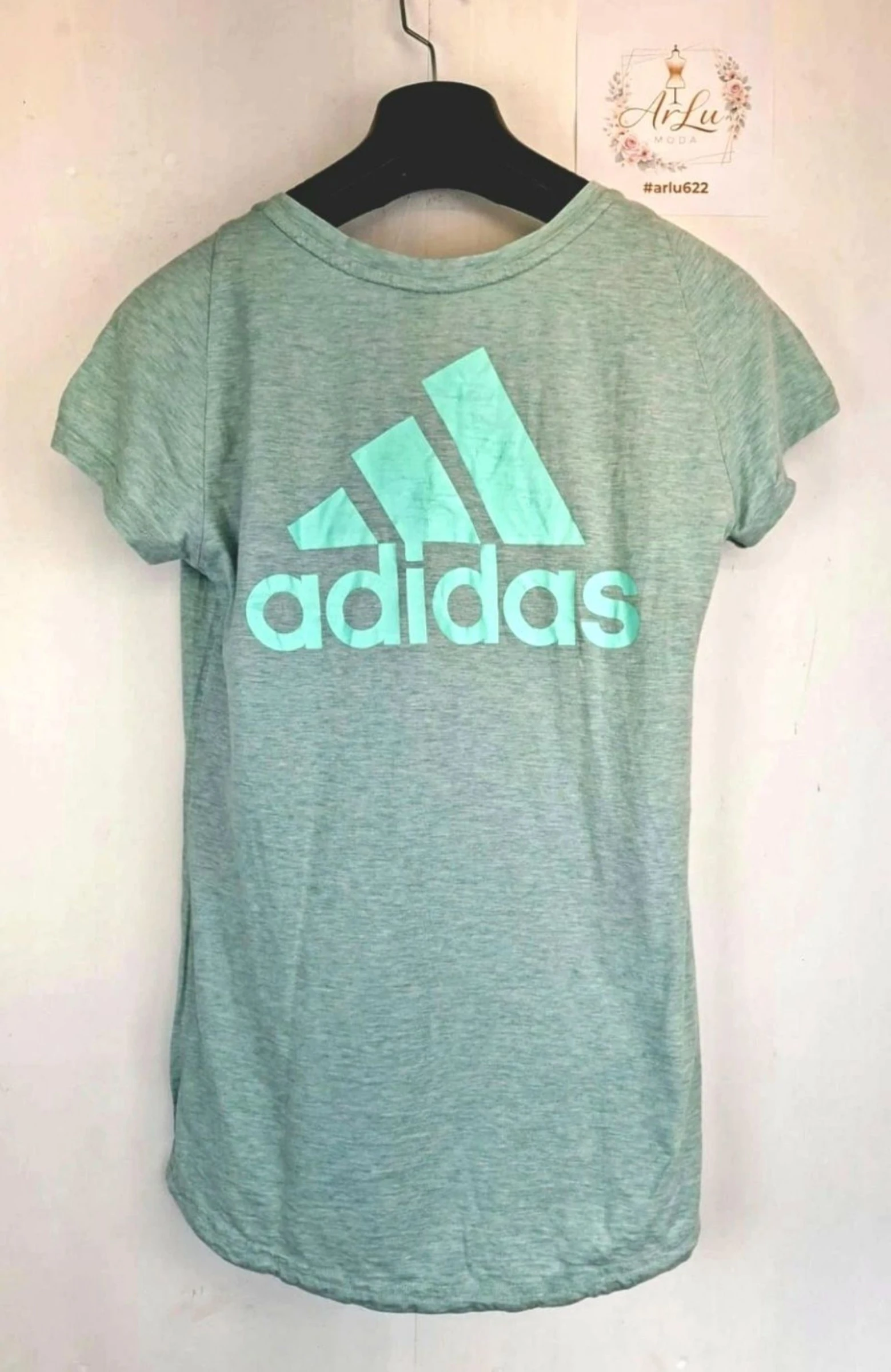 Adidas V-Neck T-Shirt Retro Y2K 2000s Sportswear – photo 4
